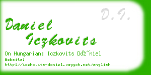 daniel iczkovits business card